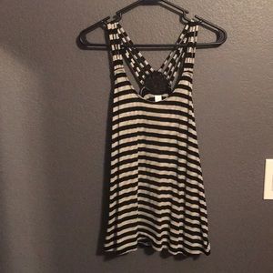 Black/gray tank top